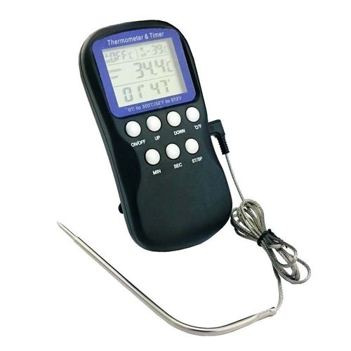 Thermomètre de four numérique avec sonde, fonction d'alarme de température haute et basse, pour la cuisson de bonbons, la cuisson de la viande, thermomètre électronique