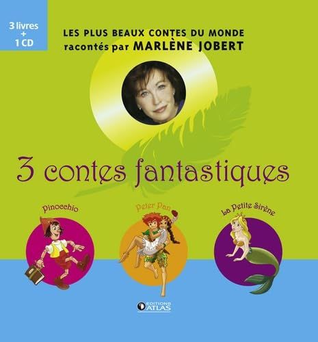 Marlène Jobert - Coffret/Boxset Cd + Livres 3 Contes Fantastiques - Peter Pan / Pinocchio / La Petite Sirène