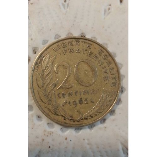 20 Centimes De Francs 1962
