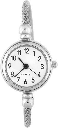 Kalanka-Montre Femme 4 Couleurs Montre Analogique Pour Femme Avec Bracelet En Alliage De Quartz Rond Analogique Avec Bracelet À Breloques