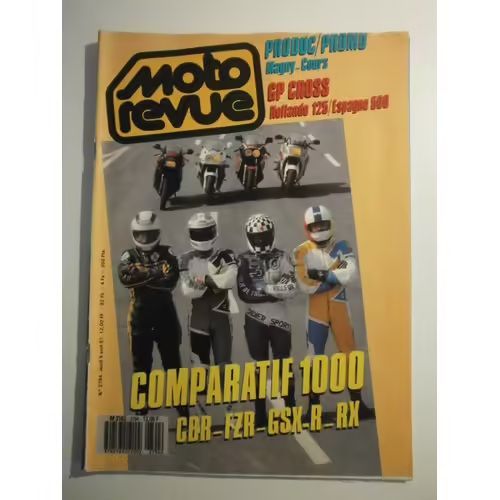 Moto Revue 2794 De 1987 Honda Cbr1000f,Kawasaki 1000rx,Suzuki Gsxr1100,Yamaha Fzr1000,Delcamp,