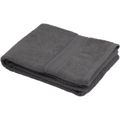 Serviette De Bain-Taille 50x90 Cm-100% Coton Bio-Couleur Anthracite-Modèle Lagune-Linge De Bain-Lavage À 40-Qualité Exceptionnelle