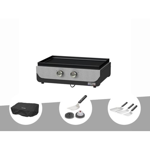 Plancha ORIGINAL Electrique 260 Duo + Housse de protection + Kit de nettoyage + Kit 3 spatules - Le Marquier