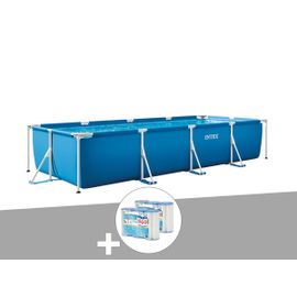 Kit piscine tubulaire rectangulaire 3,00 x 2,00 x 0,75 m + 6 cartouches - Intex