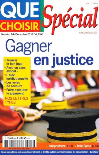 Que Choisir Spécial - Gagner En Justice