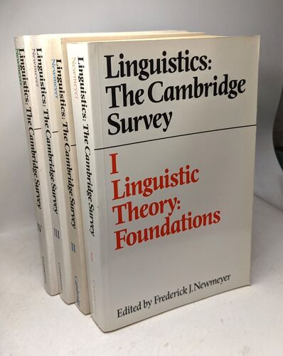 Linguistics: The Cambridge Survey - I/ Foundations + Ii/ Extensions And Implications + Iii/ Language: Psychological And Biological Aspects + Iv/ Language: The Socio-Cultural Context