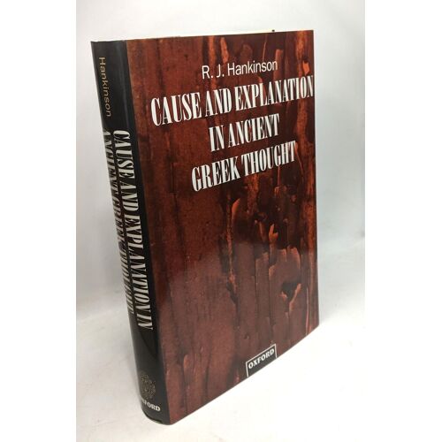 Cause And Explanation In Ancient Greek Thought