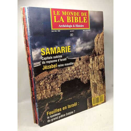 Le Monde De La Bible 5 Numéros Non-Consécutifs: 80 - 82 - 85 - 87 - 88 - Entre 1993 Et 1994
