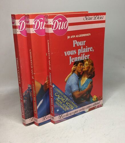 Comédie D'amour + Chance Ou Caprice? + Pour Vous Plaire Jennifer -- 3 Volumes Série Désir