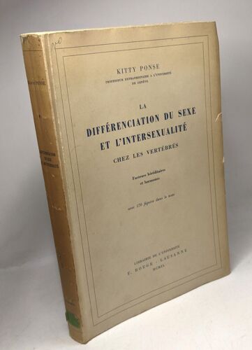 La Différenciation Du Sexe Et L'intersexualité Chez Les Vertébrés