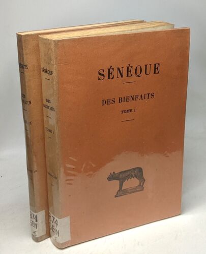 Des Bienfaits - Tome I (Livres I À Iv Éd. 1926) + Tome Ii (Livres V À Vii Éd. 1929) - Texte Traduit Par François Préchac