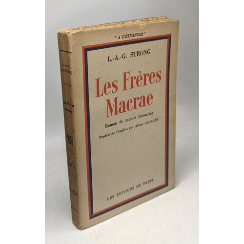 Les Frères Macrae - Traduit Par Albert Glorcet