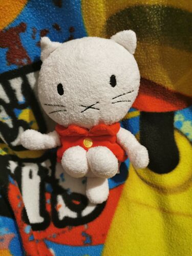 Doudou Peluche Chat Rouge Blanc Musti Bengy 2008