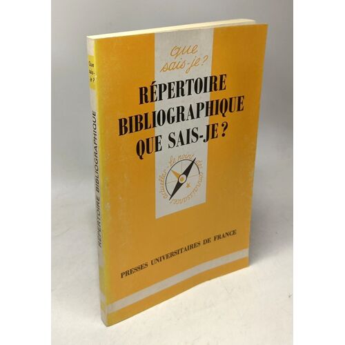 Repertoire Bibliographique Que Sais Je - 1996
