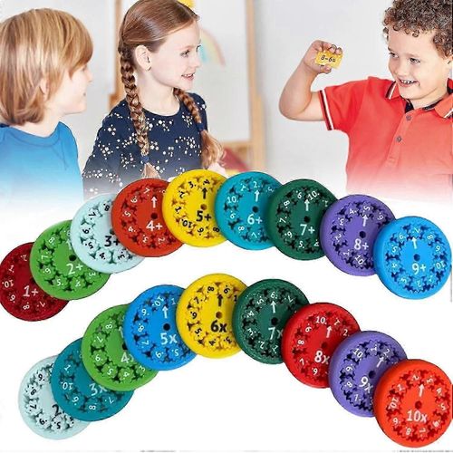 Math Fidget Spinners,Math Fact Fidget Spinners,Multicolor Math Facts Fidget Spinners pour les enfants,Apprentissage Éducation Jouets Jeux Math