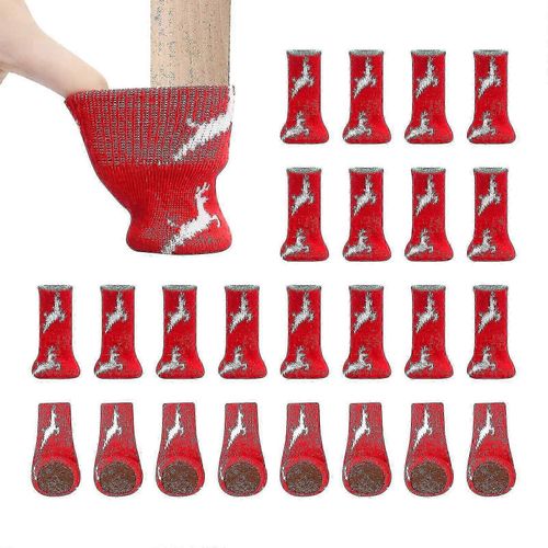 Paquet De 24 Chaussettes De Jambe De Meubles Protecteur De Jambe De Chaise Tricoté Jambes De Chaise Chaussettes Élastiques Pour 1 À 2 Pouces De Diamètre,- Quan
