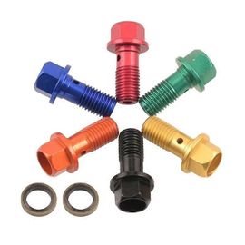 Tuyau De Frein Banjo Boulons M10x125 Aluminium Pour Étrier De Frein Motos