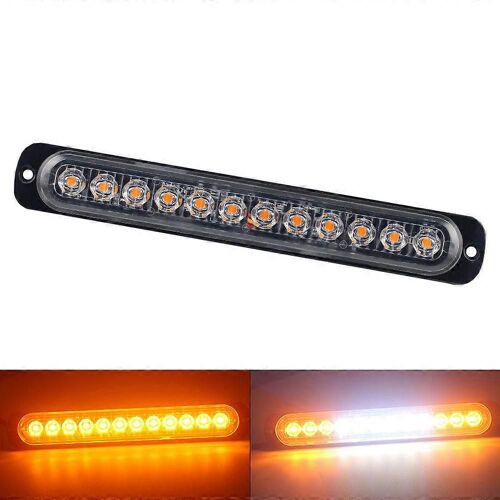 1pcs stroboscopes stroboscopique 12 led lampe de poche auto 12-24v clignotant d'urgence côté marqueur lumière barres lumières constamment brillantes