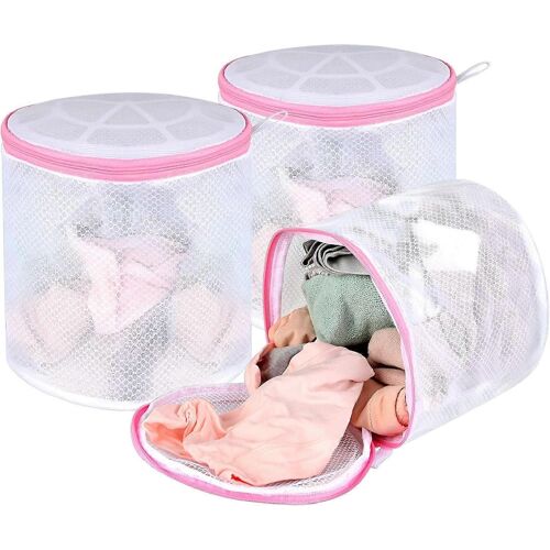 3pcs sacs de lavage de soutien-gorge,sacs de sous-vêtements,sacs de chaussettes de machine à laver (sans compter les vêtements)