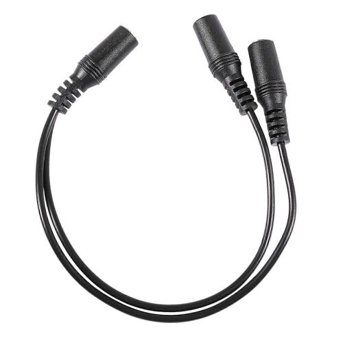 28cm 3.5mm femelle vers double jack femelle y répartiteur câble audio stéréo noir