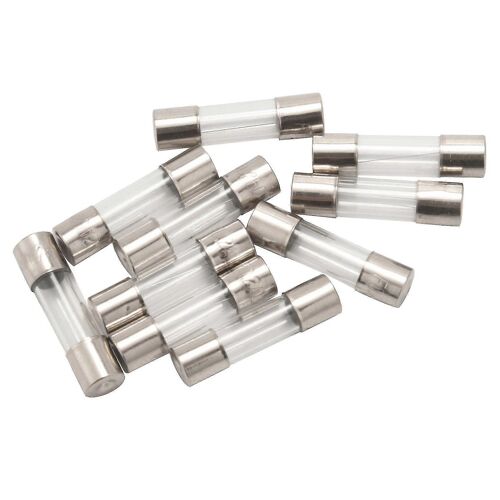 10Pcs 250V 0.2A 200mA Tubes de fusibles en verre à soufflage rapide 5mm x 20mm