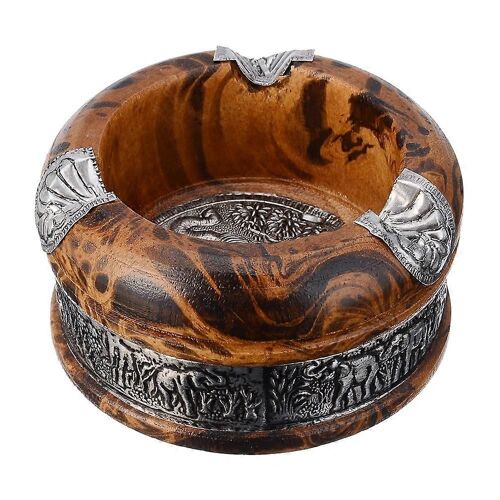 Cendrier En Bois De 3 Pouces,Bac À Tabac,Porte-Cigare,Cendrier En Bois