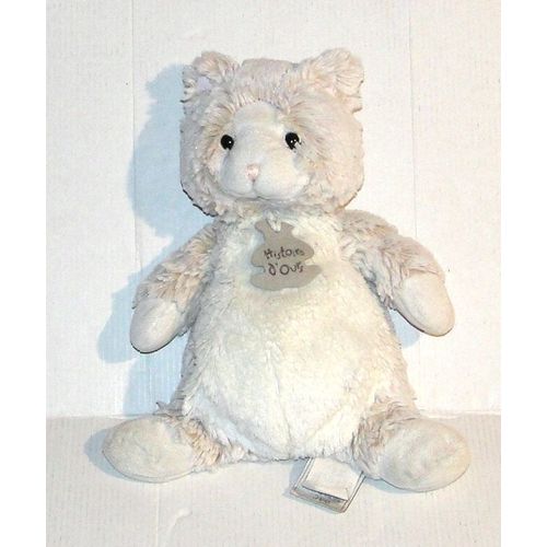 doudou chat chiné marron histoire d ours