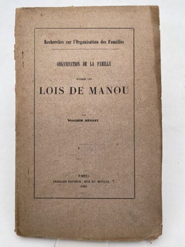 Organisation De La Famille D'apres Les Lois De Manou