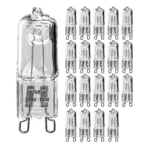 20 Ampoules Halogènes G9, Ampoules Halogènes Transparentes À Intensité Variable De 25 W