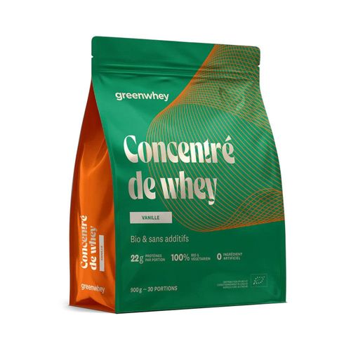 Protéine De Whey (900g)|Vanille| Whey Protéine|Greenwhey 
