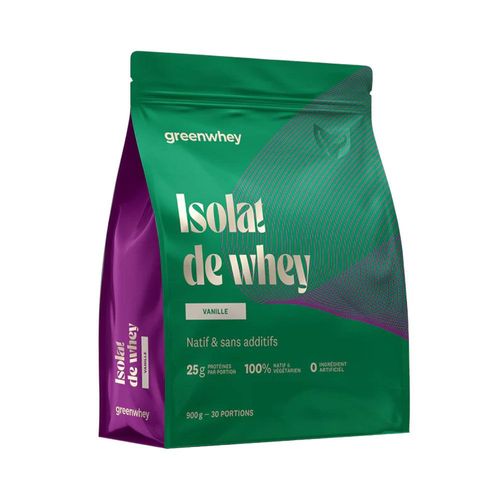 Isolat De Whey (900g)|Vanille| Whey Isolate|Greenwhey 