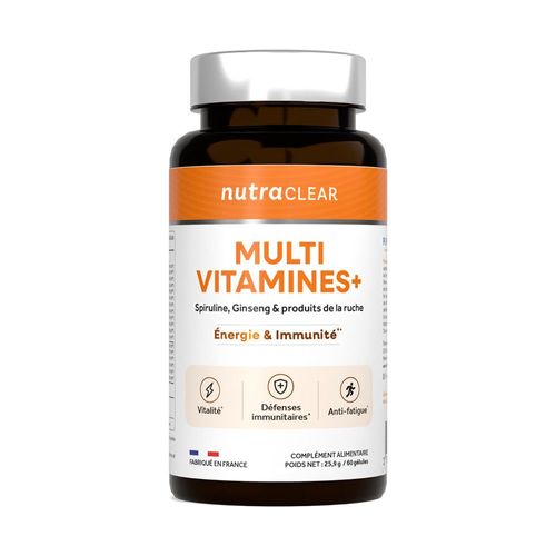 Multivitamines + (60 Gélules)| Multivitamines|Nutraclear 