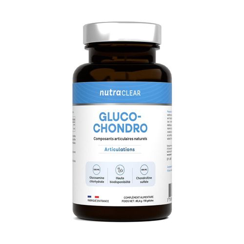 Gluco-Chondro (90 Gélules)| Soin Articulations|Nutraclear 