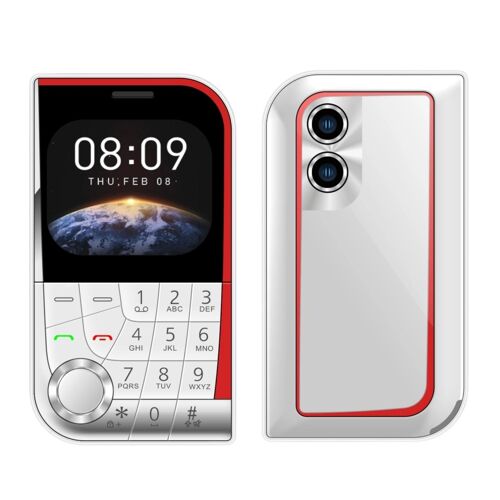 Téléphone Portable 2G Dual SIM Bluetooth Écran 2.01 Pouces USB Type-C Noir Blanc YONIS