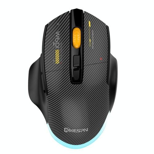 Souris Gaming Sans Fil Silencieuse 12800DPI Tri-Mode Lumières Cool Noir YONIS