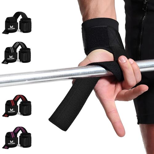 Straps Gym Avec Poignet Pour Haltérophilie Et Powerlifting-Poignets Gym-Lifting Straps-Sangles De Préhension-Poignées De Gymnastique Pour Poids Mort.[K695]