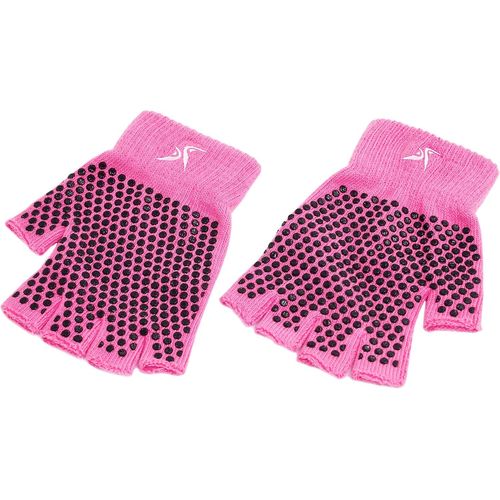 Fit Grippy Gants De Yoga Avec Design Ferme Sans Doigts Taille Unique Gants De Yoga Avec Poignées Pour Homme Et Femme Gris.[B2179]