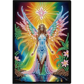 Diamond Painting Carnets De Notes A5 Blanc Broderie Diamant Carnet De Croquis A5 Carnet Intime Fille Journal Intime Livre Bricolage Diamant Ensemble D'artisanat Adulte Fée Elfe Ange