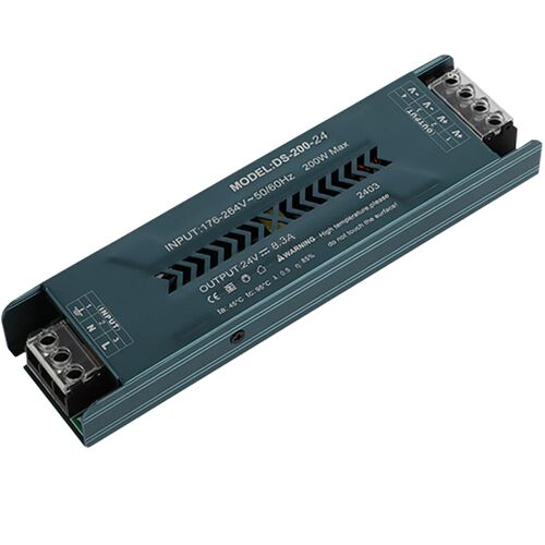 Transformateur LED Driver 220V AC à 24V DC Convertisseur 200W 8.3A Power Supply Ultra Mince Transfo Adaptateur Alimentation,d'alimentation Basse Tension Transfo LED de Tension Constante