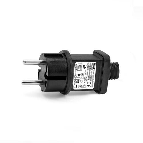 Transformateur LED CZJUTAI IP44 Alimentation pour éclairage de Noël avec prise-Prise européenne (Socle à vis-mode commuté-EL/FC32V3.6W)