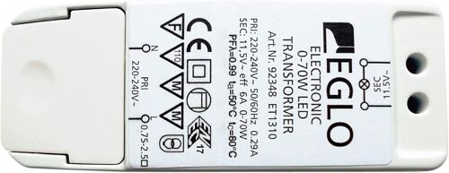 92348 Transformateur Led 0¿70 W Plastique,Blanc