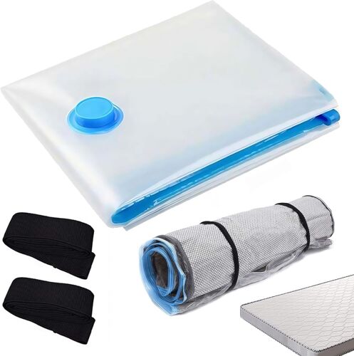 loc-Sac Sous Vide Pour Matelas,240X130Cm,Grand Sac Sous Vide,Sac À Vêtements,Pour Déménagement,Transport,Peu Encombrant