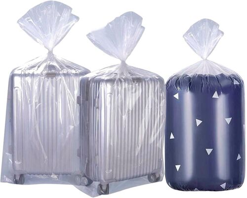Sjzg-Lot De 3 Grands Sacs De Rangement En Plastique Transparent - 90 X 120 Cm - Sacs Plats En Plastique Pour Bagages, Valises, Meubles, Couettes, Jouets En Peluche, Chaises De Bureau