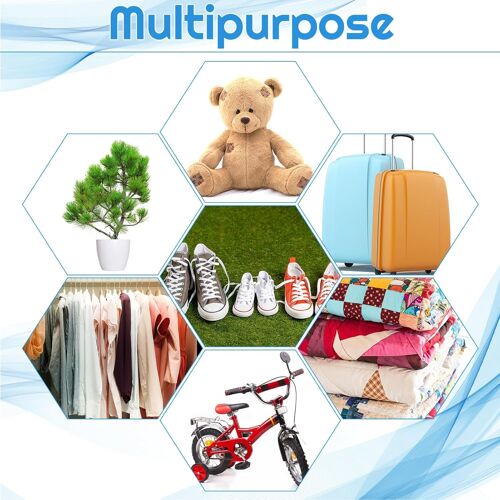 Sjzg-Lot De 6 Grands Sacs De Rangement En Plastique Transparent Pour Bagages, Valise, Meubles, Couettes, Jouets En Peluche, Chaises De Bureau - 100 X 152 Cm