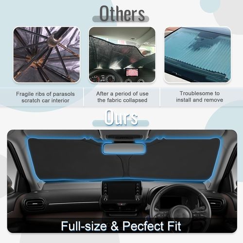 Compatible Avec Toyota Corolla 2019-2024 2025 Pare-Soleil De Voiture Couverture De Pare-Brise-Soleil Parebrise Anti Uv Isolation La Chaleur Et Soleil Corolla Touring Sports Gr Hybrid Accesso[Z551]