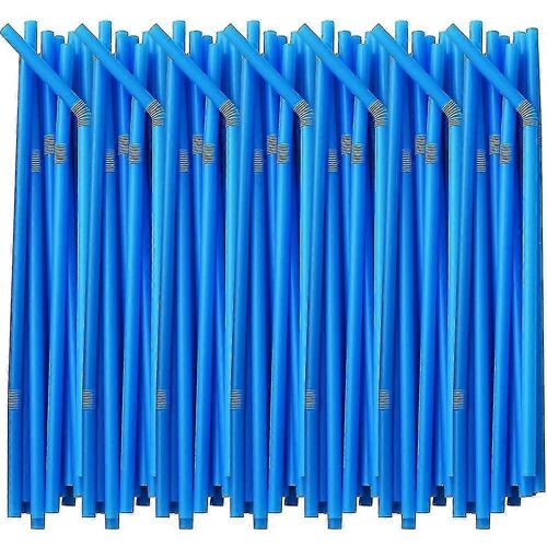 200 pcs pailles en plastique flexibles,pailles fantaisie de fête jetables colorées extra longues