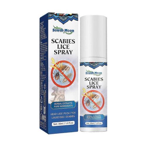 Poux Du Pubien Antibactérien Spray Élimination Des Poux Oeufs Et Cuir Chevelu Anti-Itch_Fip9