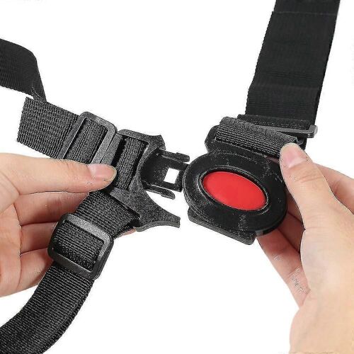 Harnais De Sécurité Universel Réglable Pour Bébés Enfants,Ceinture De Harnais À 5 Points Pour Poussette Chaise Haute,Noir Gta