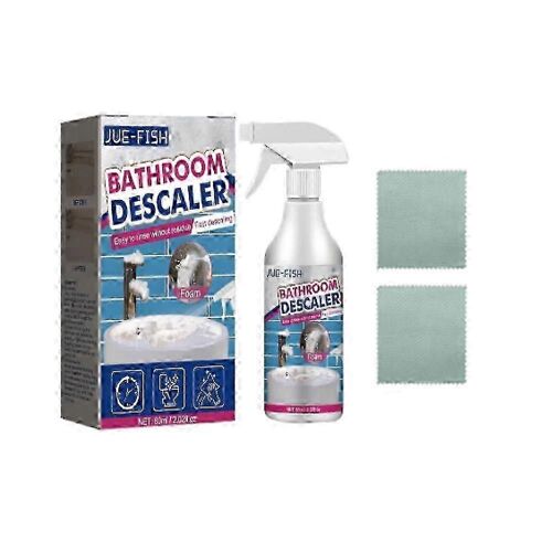 2Pcs 60ml Nettoyant Mousse Salle de Bain Spray Puissant Agent Nettoyant Détartrant