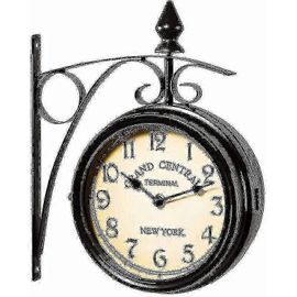 Pour horloge murale Horloge de jardin en fer forgé Horloge artisanale à 2 faces Grand Central Terminal New York